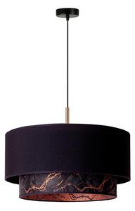 Duolla - Lampadario a sospensione con filo NANTES 1xE27/15W/230V diametro 45 cm nero/rame