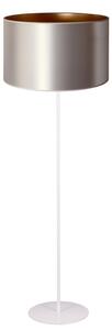 Duolla - Lampada con piedistallo CANNES 1xE27/15W/230V diametro 45 cm argento/rame/bianco