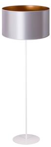 Duolla - Lampada con piedistallo CANNES 1xE27/15W/230V diametro 45 cm argento/rame/bianco