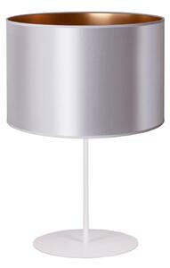 Duolla - Lampada da tavolo CANNES 1xE14/15W/230V diametro 20 cm argento/rame/bianco