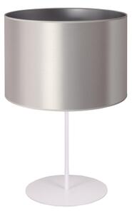 Duolla - Lampada da tavolo CANNES 1xE14/15W/230V diametro 20 cm argento/bianco