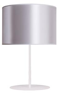 Duolla - Lampada da tavolo CANNES 1xE14/15W/230V diametro 20 cm argento/bianco