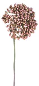 2 Fiori Artificiali di Allium Altezza 65 cm Rosa