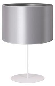 Duolla - Lampada da tavolo CANNES 1xE14/15W/230V diametro 20 cm argento/bianco