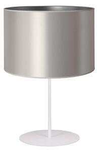 Duolla - Lampada da tavolo CANNES 1xE14/15W/230V diametro 20 cm argento/bianco