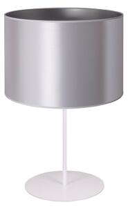 Duolla - Lampada da tavolo CANNES 1xE14/15W/230V diametro 20 cm argento/bianco