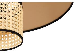 Duolla - Lampadario a plafone TOKYO RATTAN 1xE27/15W/230V diametro 50 cm oro/rattan