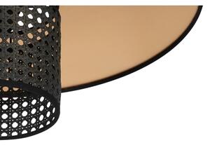 Duolla - Applique TOKYO RATTAN 1xE27/15W/230V diametro 50 cm oro/nero