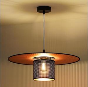 Duolla - Lampadario a sospensione con filo TOKYO SHINY 1xE27/15W/230V diametro 50 cm nero/rame