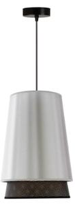 Duolla - Lampadario a sospensione con filo BELL SHINY 1xE27/15W/230V diametro 25 cm argento/nero