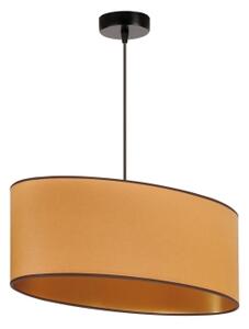 Duolla - Lampadario a sospensione con filo OVAL VEGAN 1xE27/15W/230V marrone