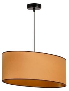 Duolla - Lampadario a sospensione con filo OVAL VEGAN 1xE27/15W/230V marrone