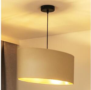 Duolla - Lampadario a sospensione con filo OVAL VEGAN 1xE27/15W/230V color crema