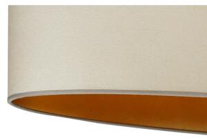 Duolla - Lampadario a sospensione con filo OVAL VEGAN 1xE27/15W/230V beige