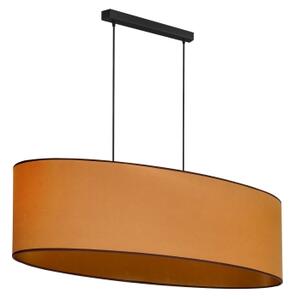 Duolla - Lampadario a sospensione con filo OVAL VEGAN 2xE27/15W/230V marrone