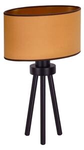 Duolla - Lampada da tavolo OVAL VEGAN 1xE27/15W/230V diametro 30 cm marrone