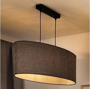 Duolla - Lampadario a sospensione con filo OVAL 2xE27/15W/230V marrone