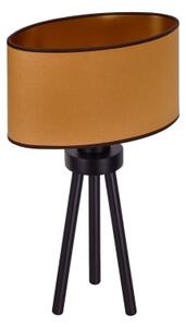 Duolla - Lampada da tavolo OVAL VEGAN 1xE27/15W/230V diametro 30 cm marrone