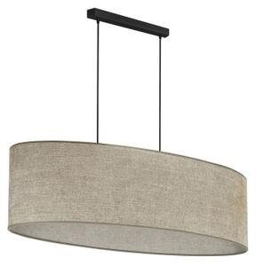 Duolla - Lampadario a sospensione con filo OVAL 2xE27/15W/230V marrone