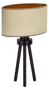 Duolla - Lampada da tavolo OVAL VEGAN 1xE27/15W/230V diametro 30 cm beige