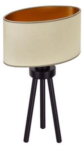 Duolla - Lampada da tavolo OVAL VEGAN 1xE27/15W/230V diametro 30 cm beige