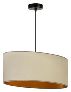 Duolla - Lampadario a sospensione con filo OVAL VEGAN 1xE27/15W/230V beige