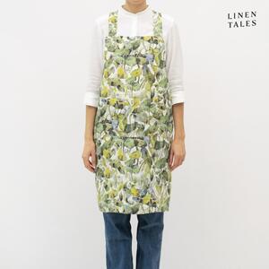 Grembiule in lino Khaki - Linen Tales