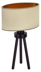 Duolla - Lampada da tavolo OVAL VEGAN 1xE27/15W/230V diametro 30 cm beige