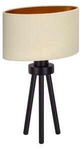 Duolla - Lampada da tavolo OVAL VEGAN 1xE27/15W/230V diametro 30 cm color crema