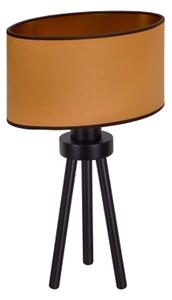 Duolla - Lampada da tavolo OVAL VEGAN 1xE27/15W/230V diametro 30 cm marrone