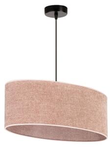 Duolla - Lampadario a sospensione con filo OVAL 1xE27/15W/230V rosa