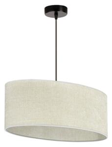 Duolla - Lampadario a sospensione con filo OVAL 1xE27/15W/230V grigio
