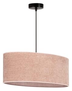 Duolla - Lampadario a sospensione con filo OVAL 1xE27/15W/230V rosa