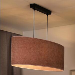 Duolla - Lampadario a sospensione con filo OVAL 2xE27/15W/230V rosa