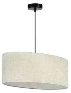 Duolla - Lampadario a sospensione con filo OVAL 1xE27/15W/230V grigio