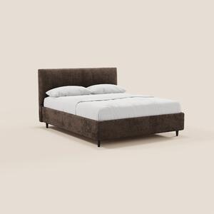ONYX letto imbottito con vano contenitore e testiera verticale in tess