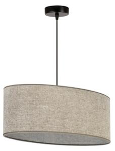 Duolla - Lampadario a sospensione con filo OVAL 1xE27/15W/230V marrone