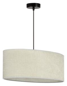 Duolla - Lampadario a sospensione con filo OVAL 1xE27/15W/230V grigio