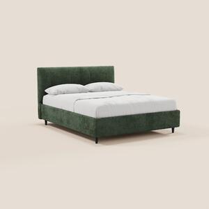 ONYX letto imbottito con vano contenitore e testiera verticale in tess