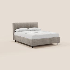 ONYX letto imbottito con vano contenitore e testiera verticale in tess