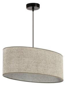 Duolla - Lampadario a sospensione con filo OVAL 1xE27/15W/230V marrone