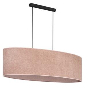 Duolla - Lampadario a sospensione con filo OVAL 2xE27/15W/230V rosa