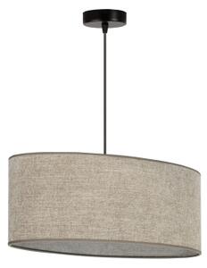 Duolla - Lampadario a sospensione con filo OVAL 1xE27/15W/230V marrone