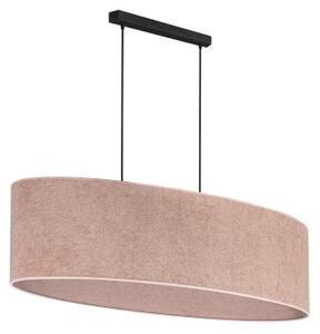 Duolla - Lampadario a sospensione con filo OVAL 2xE27/15W/230V rosa