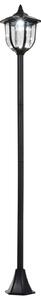 Outsunny Lampione da Esterni con 6 Luci Led e Pannelli Solari Impermeabile Accensione Automatica Durata 6-8 Ore Altezza 177cm|Aosom