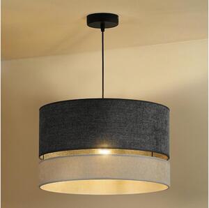 Duolla - Lampadario a sospensione con filo DOUBLE 1xE27/15W/230V diametro 40 cm grigio