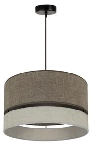 Duolla - Lampadario a sospensione con filo DOUBLE 1xE27/15W/230V diametro 40 cm marrone/grigio