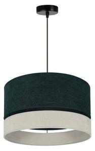 Duolla - Lampadario a sospensione con filo DOUBLE 1xE27/15W/230V diametro 40 cm verde/grigio