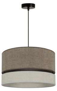 Duolla - Lampadario a sospensione con filo DOUBLE 1xE27/15W/230V diametro 40 cm marrone/grigio