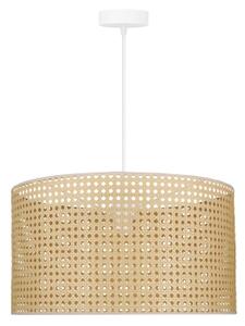 Duolla - Lampadario a sospensione con filo ROLLER RATTAN 1xE27/15W/230V diametro 45 cm beige